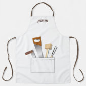 Carpenter's Tools Fun Timmerwerk Houtbewerking Schort (Voorkant)