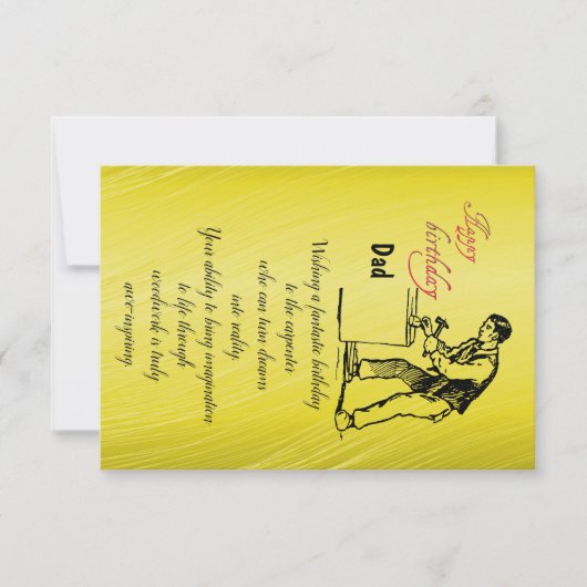 Carpenter's verjaardag kaart (Voorkant)