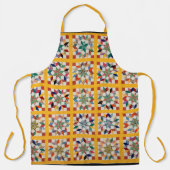 Carpenter's wiel quilt All-Over Print Apron Schort (Voorkant)