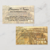 Carpenter's Yard en wasgoed van Vincent van Gogh Visitekaartje (Voorkant / Achterkant)