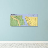 CARPENTERSVILLE DUNDEE ILLINOIS 1871 KAART CANVAS AFDRUK (Insitu (Houten vloer))