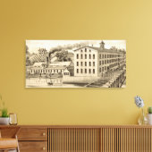 Carpentersville Illinois Iron and Bolt Co. 1871 Canvas Afdruk (Insitu (Woonkamer))