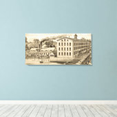 Carpentersville Illinois Iron and Bolt Co. 1871 Canvas Afdruk (Insitu (Houten vloer))
