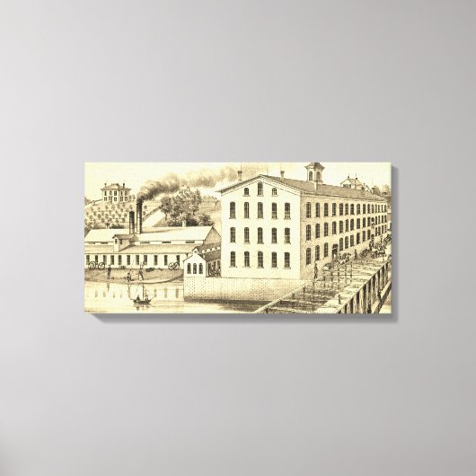 Carpentersville Illinois Iron en Bolt Co. Canvas Afdruk (Voorkant)