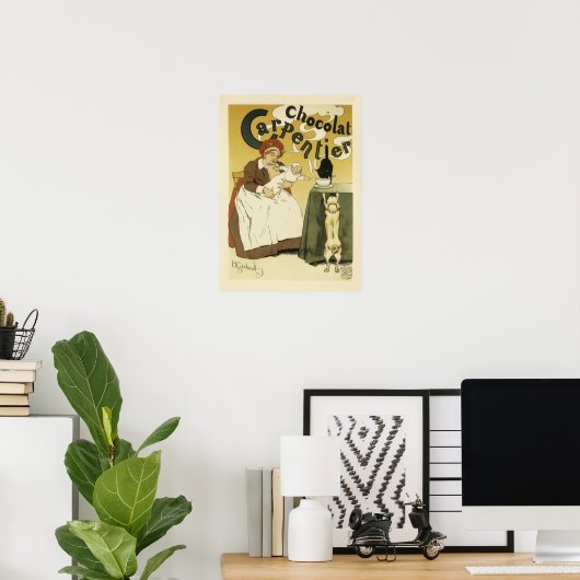  Carpentier Chocolat Advertisement Poster (Thuiskantoor)