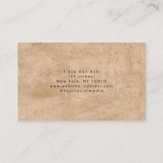  Carpentry Carpenter Visitekaartje (Achterkant)