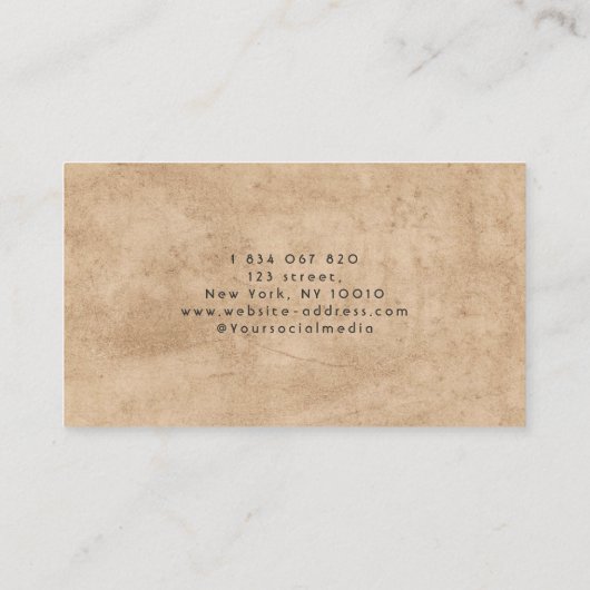 Carpentry Carpenter Visitekaartje (Achterkant)