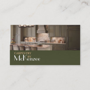 Carpentry, constructiemandel, houten vloerbedekkin visitekaartje