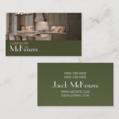 Carpentry, constructiemandel, houten vloerbedekkin visitekaartje (Voorkant / Achterkant)