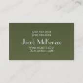 Carpentry, constructiemandel, houten vloerbedekkin visitekaartje (Achterkant)