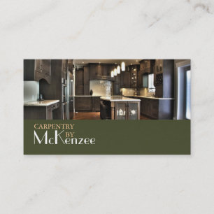 Carpentry, constructiemandel, houten vloerbedekkin visitekaartje