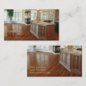 Carpentry, constructiemandel, houten vloerbedekkin visitekaartje (Voorkant / Achterkant)