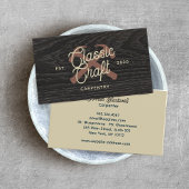 Carpentry Construction Carpenter Rustiek hout Visitekaartje