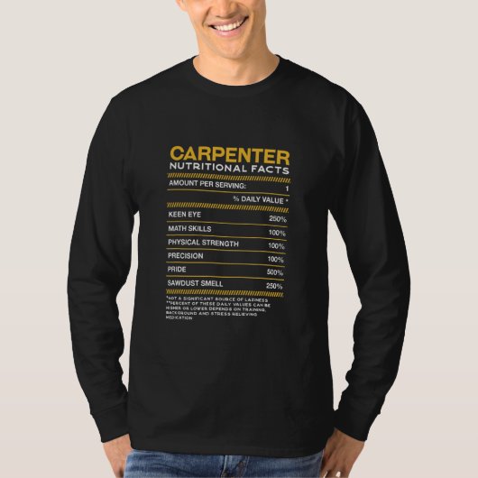 Carpentry Craftsman Humo T-shirt (Voorkant)