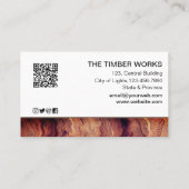 Carpentry Handyman Gereedschap Houten Werken Visitekaartje (Achterkant)