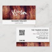 Carpentry Handyman Gereedschap Houten Werken Visitekaartje (Voorkant / Achterkant)