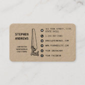 Carpentry Handyman Professional Social Media Picto Visitekaartje (Voorkant)