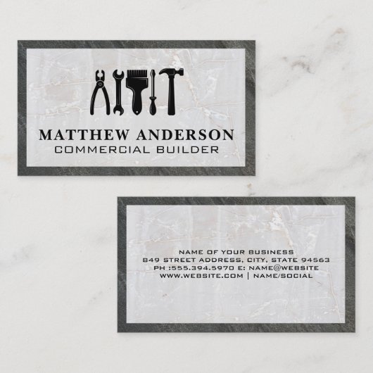 Carpentry Handyman Tools Visitekaartje (Voorkant / Achterkant)