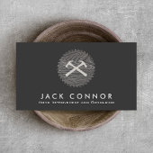 Carpentry Home Improvement Hammer en Saw Visitekaartje