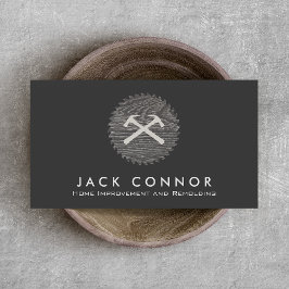 Carpentry Home Improvement Hammer en Saw Visitekaartje