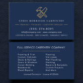 Carpentry Home Improvement Hammer Saw Visitekaartje