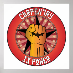 Carpentry is power poster