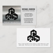 Carpentry | Metallic achtergrond Visitekaartje (Voorkant / Achterkant)