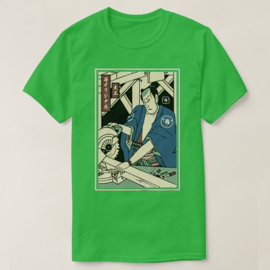 CARPENTRY SAMURAI Carpenter T-shirt (Design voorkant)