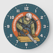 Carpentry Services Carpenter Clock Grote Klok (Voorkant)