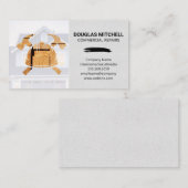 Carpentry | Thuis | Handyman Construction Logo Visitekaartje (Voorkant / Achterkant)