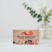 Carpentry Tools | Construction Logo Visitekaartje (Staand voorkant)