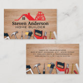 Carpentry Tools | Construction Logo Visitekaartje (Voorkant / Achterkant)