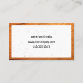 Carpentry tools en Home Icon | Lijst van hout Visitekaartje (Achterkant)