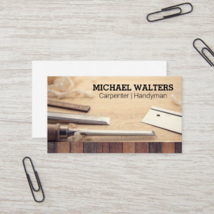 Carpentry-tools   Hout   Handyman Visitekaartje
