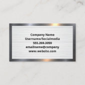 Carpentry tools op tafel | Metaal Visitekaartje (Achterkant)