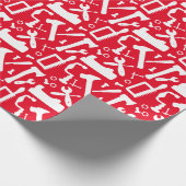 Carpentry Woodwork Tools voor het handelspatroon Cadeaupapier (Hoek)