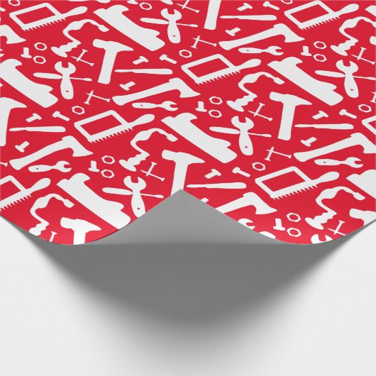 Carpentry Woodwork Tools voor het handelspatroon Cadeaupapier (Hoek)