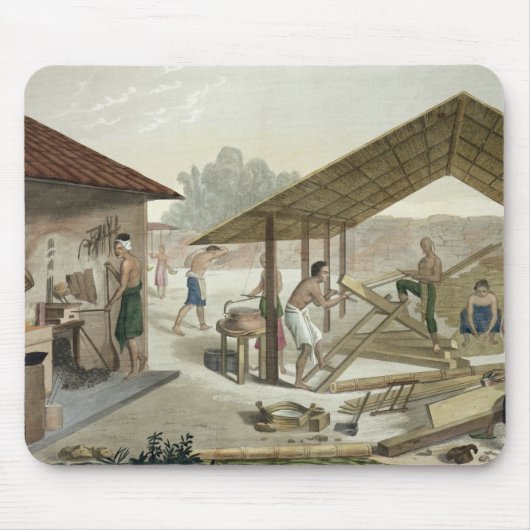 Carpentry Workshop in Kupang, Timor, bord 6 van Muismat (Voorkant)