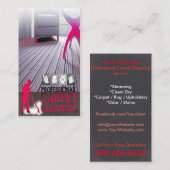 Carpet Cleaning Service Business Card Visitekaartje (Voorkant / Achterkant)