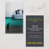 Carpet Cleaning Service Business Card Visitekaartje (Voorkant / Achterkant)