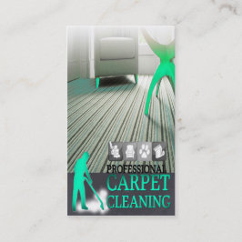 Carpet Cleaning Service Business Card Visitekaartje