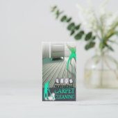 Carpet Cleaning Service Business Card Visitekaartje (Staand voorkant)