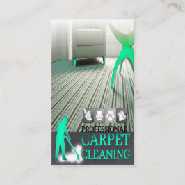 Carpet Cleaning Service Business Card Visitekaartje