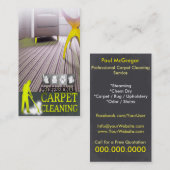 Carpet Cleaning Service Business Card Visitekaartje (Voorkant / Achterkant)