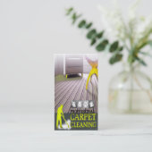 Carpet Cleaning Service Business Card Visitekaartje (Staand voorkant)