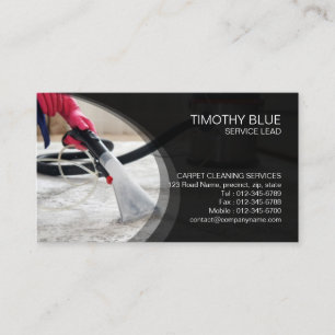 Carpet Cleaning Service Business Card Visitekaartje