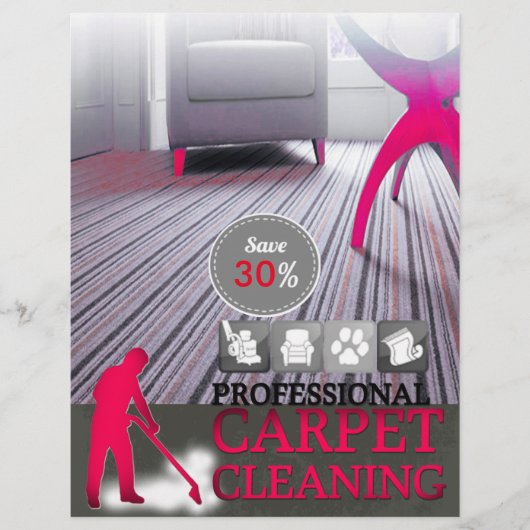Carpet Cleaning Service Discount Offer Flyer (Voorkant)