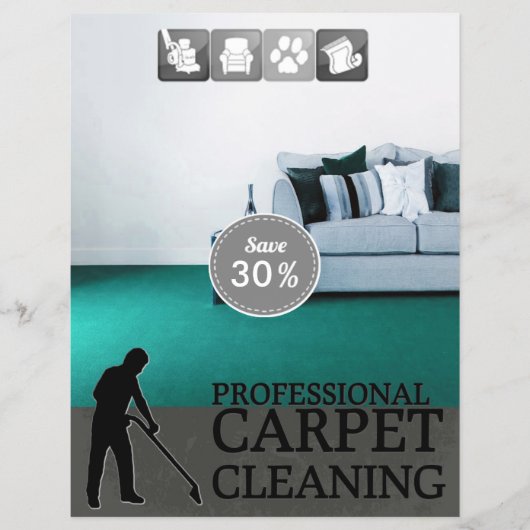 Carpet Cleaning Service Discount Offer Flyer (Voorkant)