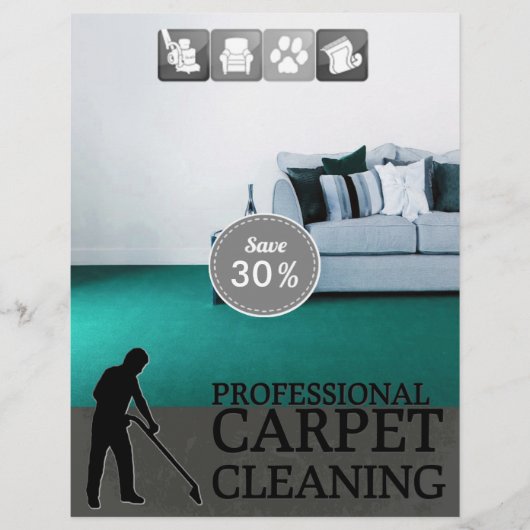 Carpet Cleaning Service Discount Offer Flyer (Voorkant)