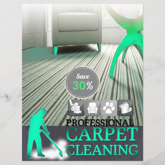 Carpet Cleaning Service Discount Offer Flyer (Voorkant)